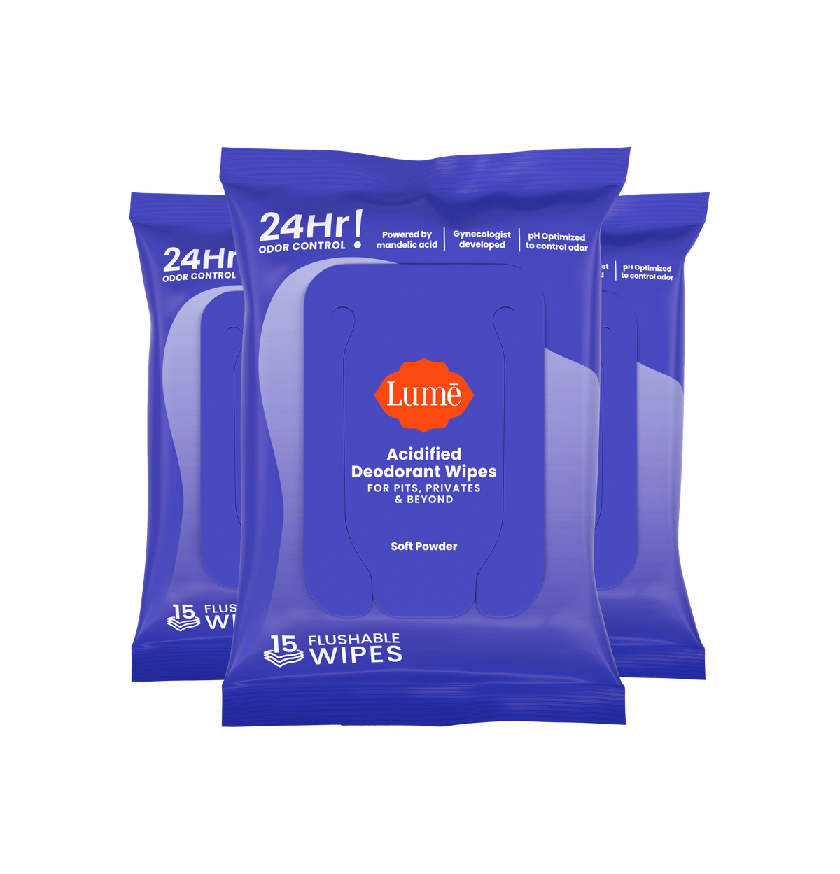 Soft Powder 15ct Wipes | Deodorant Wipes 3-Pack
