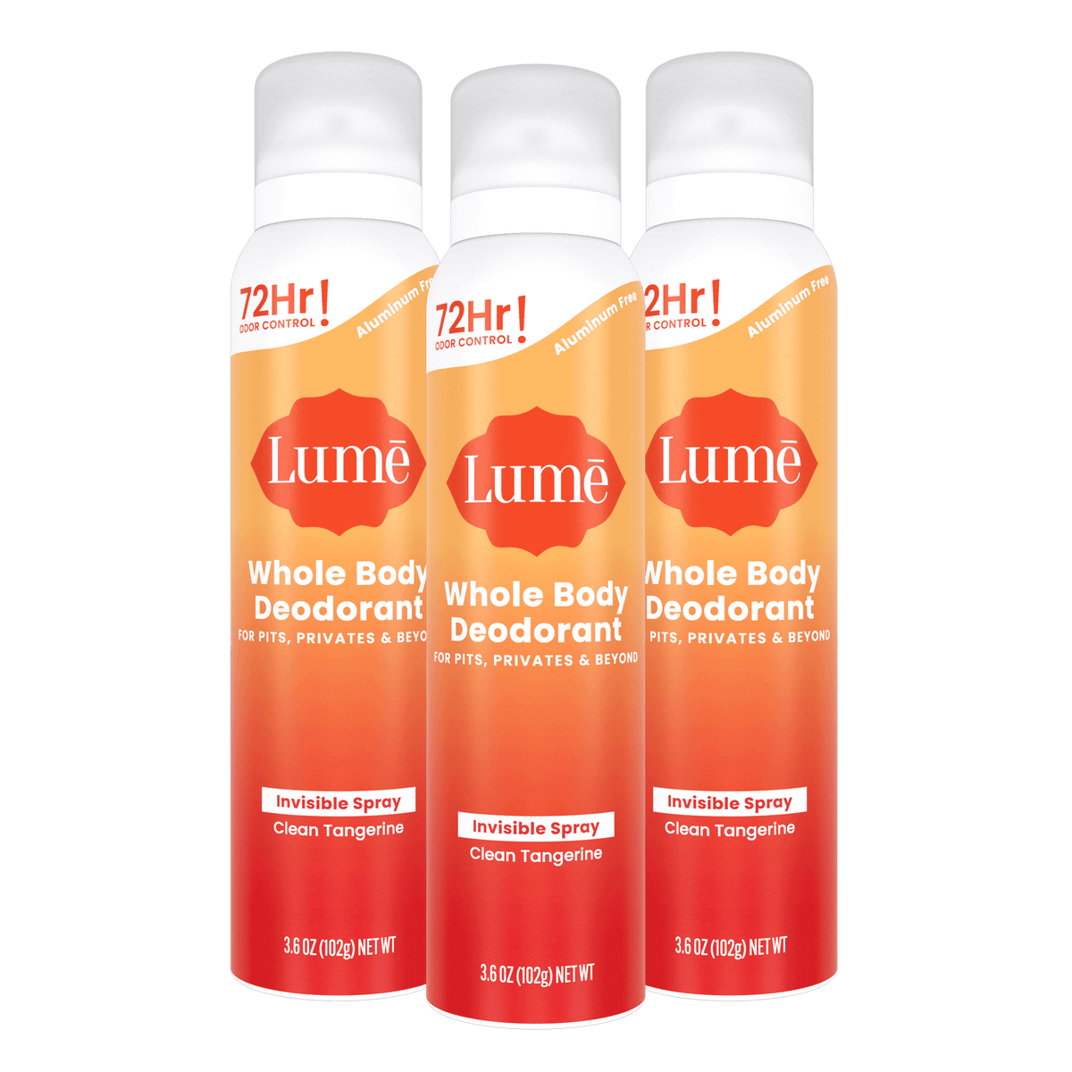 Clean Tangerine | Spray Deodorant 3-Pack